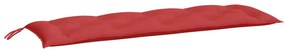 vidaXL Tuinbankkussen 150x50x7 cm stof rood