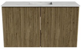 Mondiaz Joya DLux 70cm toiletmeubel dusk met wastafel faye midden 1 kraangat opalo