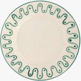 Handbeschilderd dinerbord Leaf