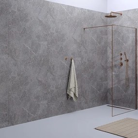 Wall4U Marble wandpaneel kliksysteem 260x95cm donkergrijs