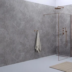 Wall4U Marble wandpaneel kliksysteem 260x95cm donkergrijs