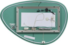 Ben Organic organische spiegel met LED verlichting en anti-condens 120x80cm