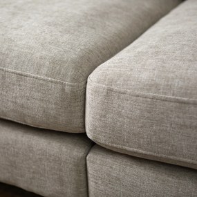 4-zitsbank Beige Stof