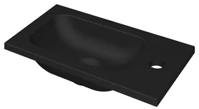 INK Enter Fontein - 40x22x1.6cm - 1 kraangat - porselein zwart mat 3404368