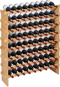 VEVOR Stapelbaar Modulair Wijnrek voor 72 Flessen, 8 lagen, flessenrek met een totaal draagvermogen van 80 kg, stabiel, wijnflessenstandaard voor keuken, wijnkelder, bar, houder voor natuurwijnen