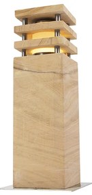 Moderne staande buitenlamp zandsteen 40 cm - Grumpy