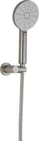 Ben Push handdouche rond Ø12cm 3 straalsoorten RVS-look