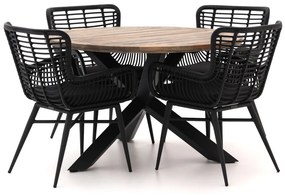 Diningset Intenso | 4 personen | Tuinset teakhout | 5-delig | Kees Smit Tuinmeubelen