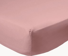 Boxspring hoeslaken Mauve van perkalkatoen