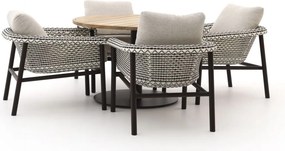 Diningset Zavelli | 4 personen | Tuinset teakhout | 5-delig | Kees Smit Tuinmeubelen