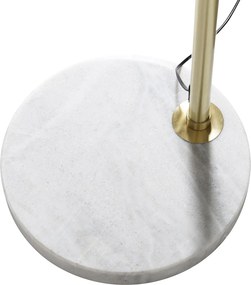 Moderne booglamp wit oosterse kap met bamboe 50 cm - XXL Rina