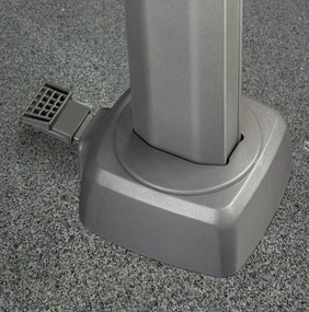 Zweefparasol  2.7 x 2.7m T2 (incl. voet en hoes) havana Taupe-naturel-bruin Platinum Voyager