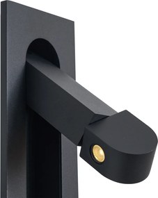 Set van 2 moderne wandlampen zwart incl. LED en USB-C poort - Hilton