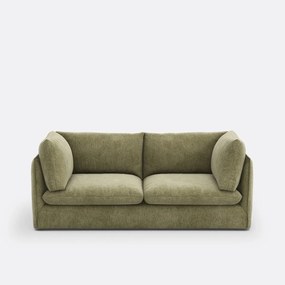 3-zits rechte bank in gevlekt polyester, MALO