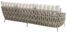 4 Seasons Outdoor Beverly 3-zits loungebank latte Loungebank   beige weerbestendig