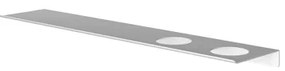 Hotbath &MORE Planchet - 60cm - inclusief bevestigings rails - 2 uitsparingen - voor zeepdispenser of beker - Mat wit SH060H2WH
