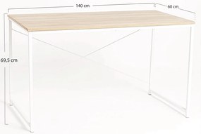 Dek 140 cm bureau