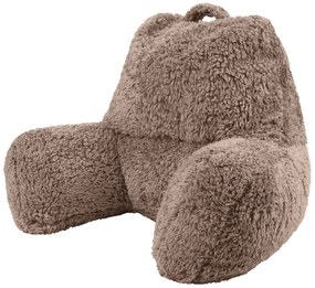 Teddy Fleece Chill Kussen - Mocha