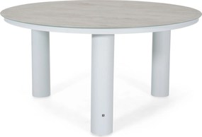 Dining Tuintafel rond 150 cm Wit Arancia