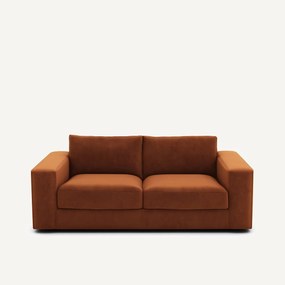 Compacte bank 3-zit in fluweel, Skander