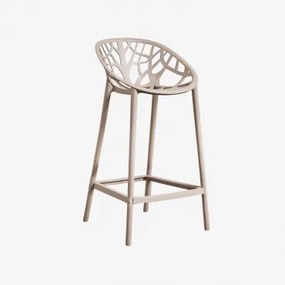 Verpakking Van 4 Ores Polypropyleen Hoge Krukken Moka Bruin & ↑65 Cm - Sklum