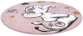 Tapijt PETIT ELEPHANT OLIFANTJE Sterretje ROND rozekleuring