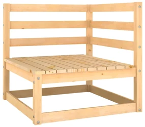 vidaXL 9-delige Loungeset met antracietkleurige kussens grenenhout