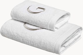 Katoenen handdoekenset Monogram van A tot Z, 2-delig