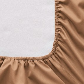 Hoeslaken, gewassen katoensatijn, omslag 30 cm, Saria