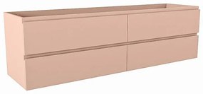 Mondiaz HAY wastafelonderkast - 170x45x50cm - 4 lades - uitsparing links en rechts - softclose - Rosee M45170Rosee