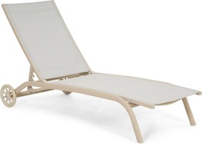 Domani Furniture Bellorio Ligbed Verstelbaar Aluminium Zand/Beige