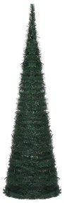 vidaXL Kunstkerstboom met LED pop-up 150 cm groen