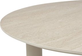 Dining Tuintafel rond 140 cm met lazy susan Zand/Beige Trino