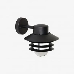 Uvona Rvs Buitenwandlamp Zwart - Sklum