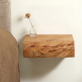 Hangend Nachtkastje Boomstam 30 Cm Breed (set Van 2) - 30x20x8cm.