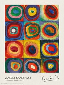 Poster Concentric Rings (1913), Wassily Kandinsky