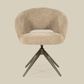 Eleonora Alissa Ronde Eetkamerstoel Taupe