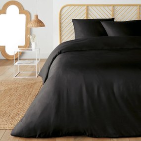 Bedset in recycled microvezel, vierkante kussensloop