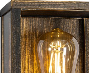 Vintage wandlamp antiek goud 26 cm IP44  - Charlois