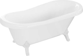 Mexen Retro vrijstaande badkuip 150 x 73 cm, wit, witte poten - 53251507300-20