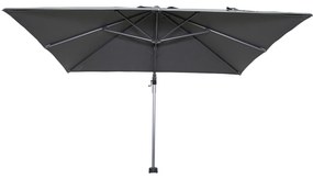 Garden Impressions Hawaii zweefparasol 300x300 cm - frame carbon black - doek donker grijs