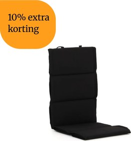 + 10% kassakorting | Dunne tuinkussen | Zwart | Olefin | Tex Style | 125x50cm | Kees Smit Tuinmeubelen
