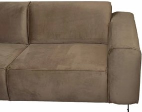 Hoekbank - Lambada - links - velours Juke taupe 12