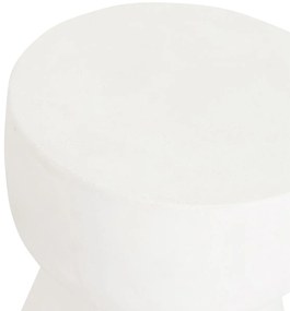 Must Living Motto Bijzettafel Beton Wit Small - 30 X 30cm.