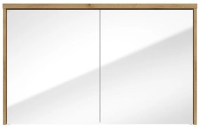 Fontana Basic spiegelkast 100cm met 2 deuren warm eiken
