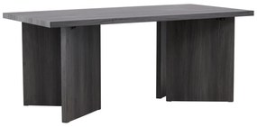 Jörn Eettafel - Bas - Fineer Wood Look - Zwart - 180x90 cm - Jorn