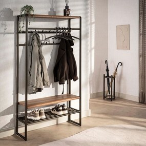 Garderobemeubel Brons En Eikenhoutlook