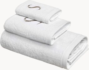 Katoenen handdoekenset Monogram van A tot Z, 3-delig