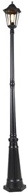 Smart buitenlantaarn zwart 200 cm IP44 incl. Wifi ST64 - Havana Klassiek / Antiek E27 IP44 Buitenverlichting