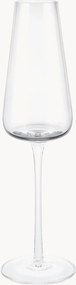 Mondgeblazen champagneglazen Belo, 2-delig